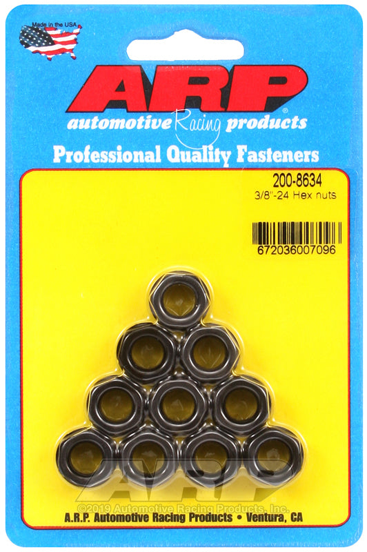 3/8-24 HEX NUTS PK/10