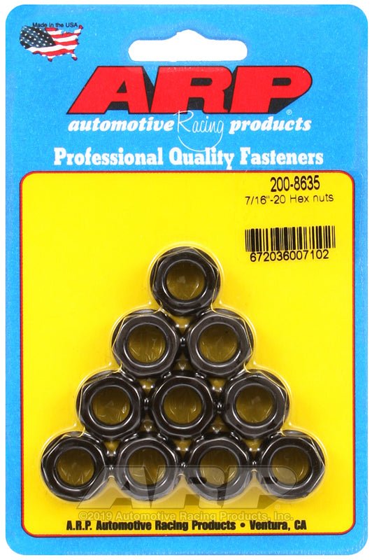 HEX NUTS 10PK 7/16-20