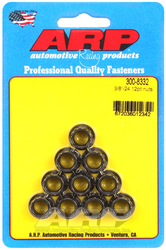 NUTS 3/8-24 12PT  PK/10
