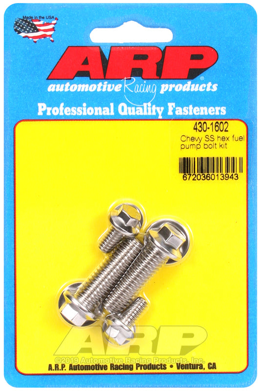 STNLESS FUEL PUMP BOLT KT - ARP