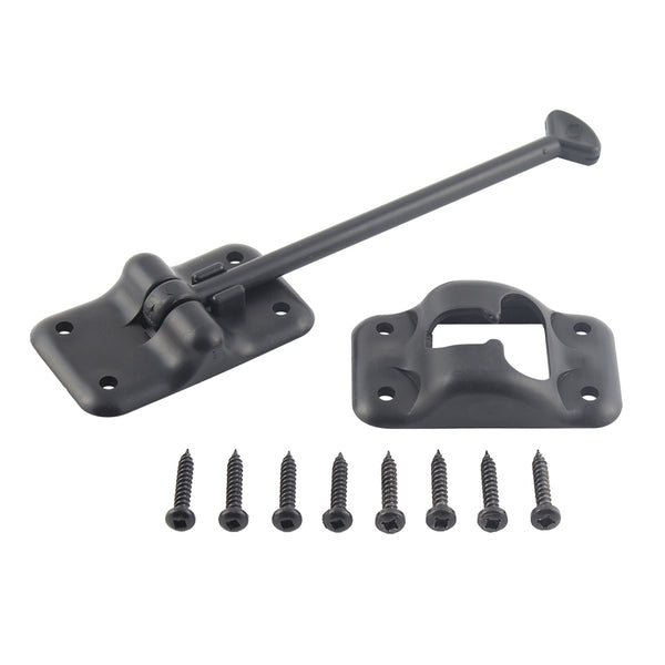 PLASTIC DOOR HOLDBACK 6' BLACK - AP PRODUCTS