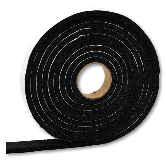 VINYL FOAM TAPE-BLK 1/2X1/4X100' - AP PRODUCTS