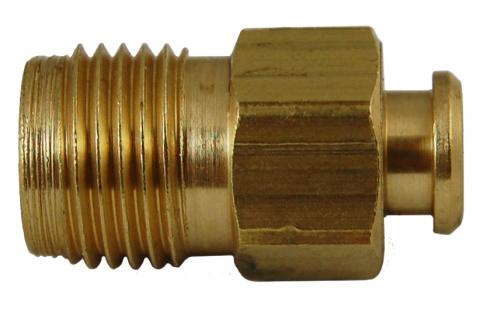 1/4' INVERTED PLUG- BRASS - AP PRODUCTS