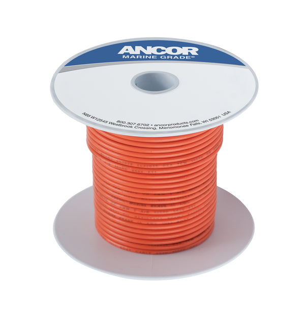 100' #16 ORANGE TINNED COPPER - ANCOR