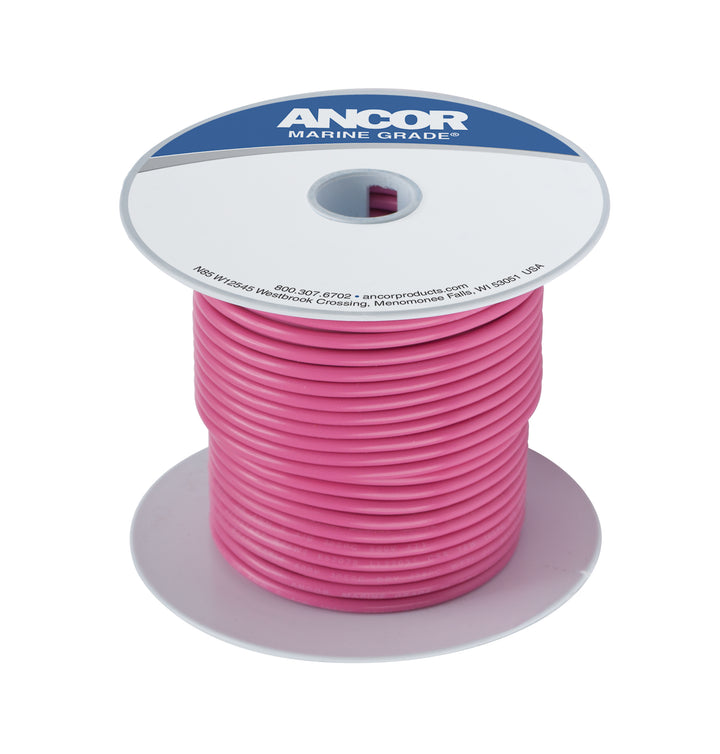 100' #14 PINK TINNED COPPER - ANCOR