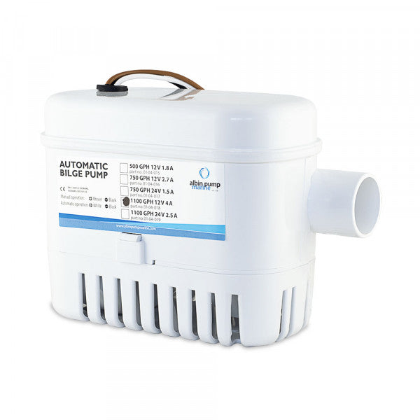 AUTOMATIC BILGE PUMP 1100 GPH 12V - ALBIN