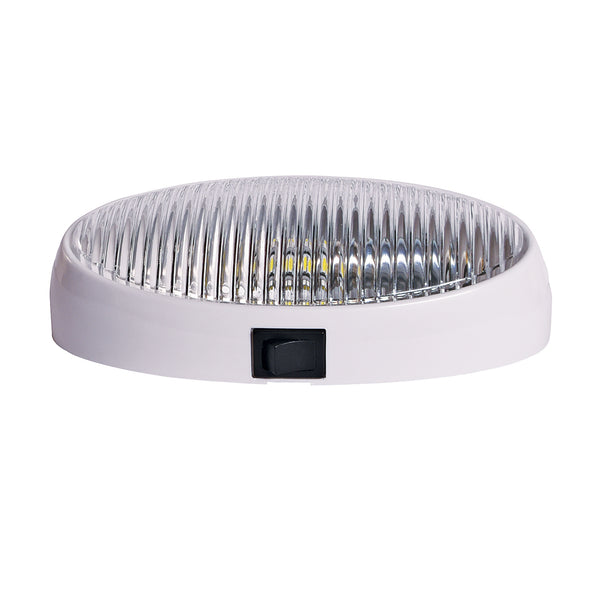 LED  BW OVL PRCH LITE W/SW WHT-CLR - ARCON