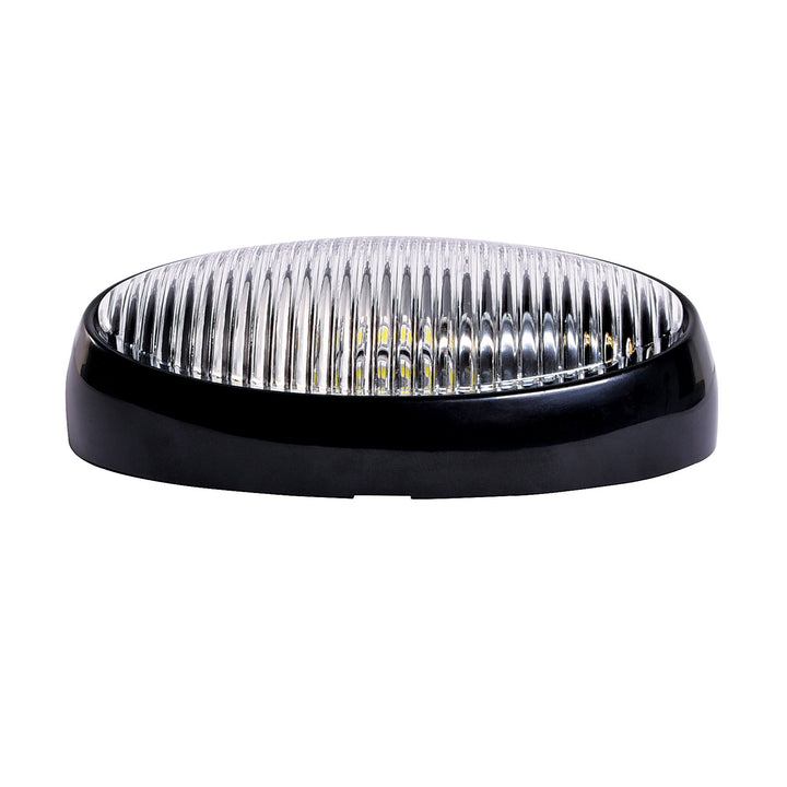 LED  BW OVL PRCH LITE WO/SW BLK-CLR - ARCON