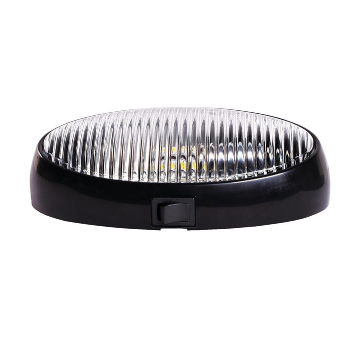 LED  BW OVL PRCH LITE W/SW BLK-CLR - ARCON