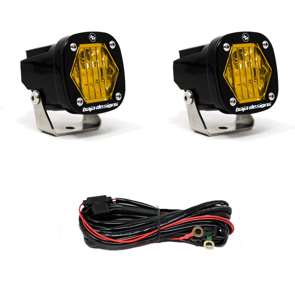 S1  PAIR AMBER WIDE CORNERING LED