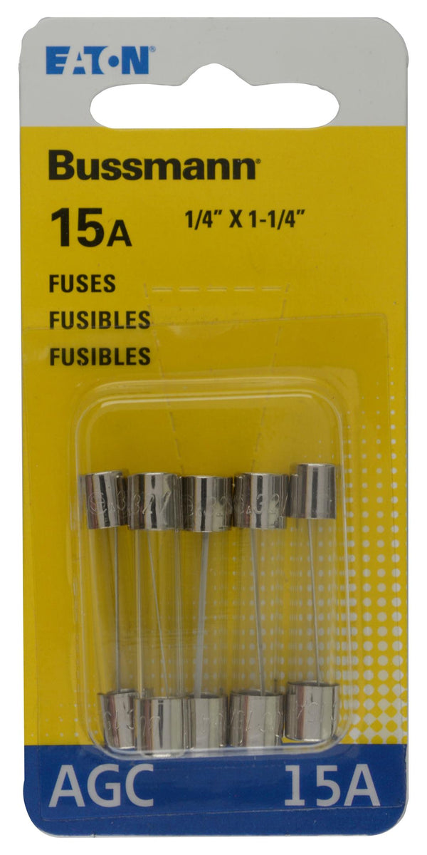 5PK BP/AGC15 FUSES - BUSSMANN