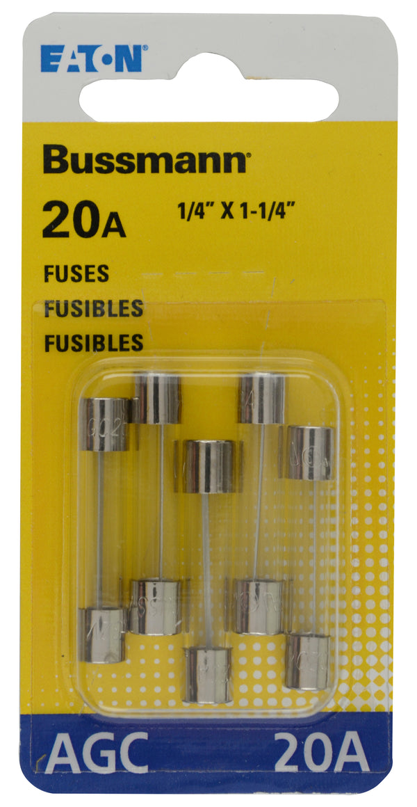 5PK BP/AGC20 FUSES - BUSSMANN