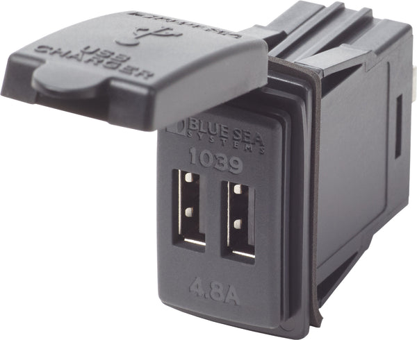 12/24VDC DUAL USB 4.8A SWMNT - BLUE SEA