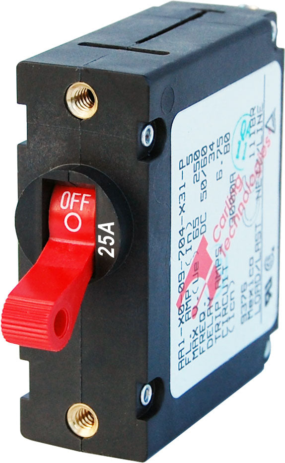 CIRCUIT BREAKER AA1TOGGLE 25A RED - BLUE SEA