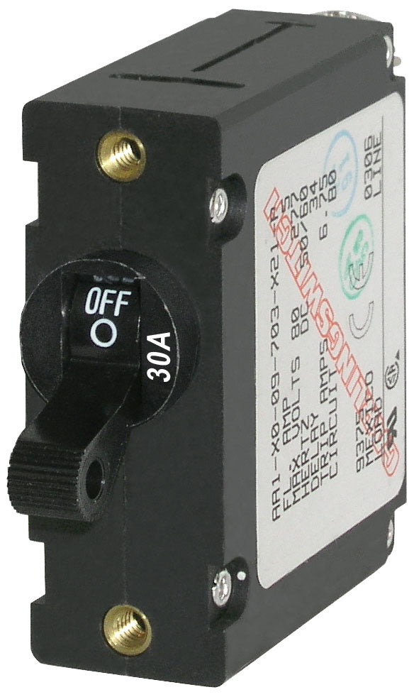 CIRCUIT BREAKER AA1TOGGLE 30A BLK - BLUE SEA