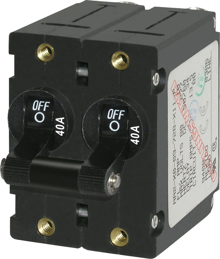 CIRCUIT BREAKER AA2TOGGLE 40A BLK - BLUE SEA