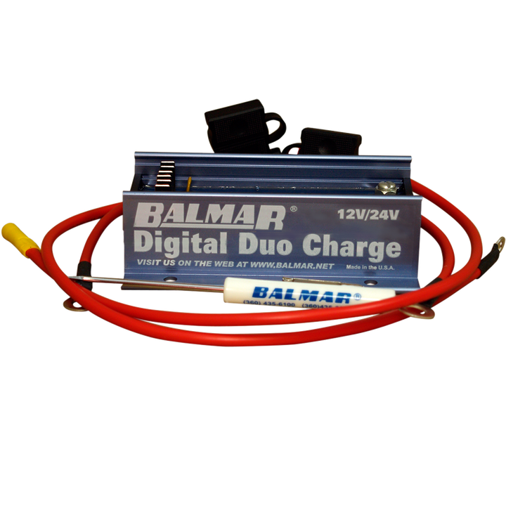 DIGITAL DUO CHARGE  12/24V  W/WIRES - BALMAR