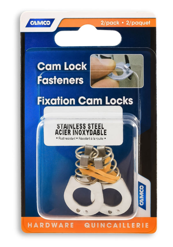 CAM LOCK (WATER HEATER) SS 2/CARD - CAMCO