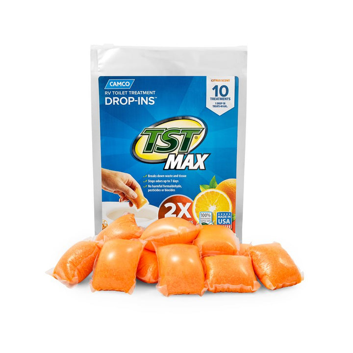 TST MAX ORANGE DROP-INS  10/BAG (E) - CAMCO