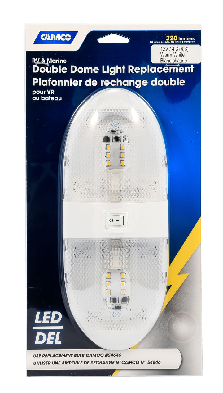 LED DBL DOME LT 320LM CSA - CAMCO