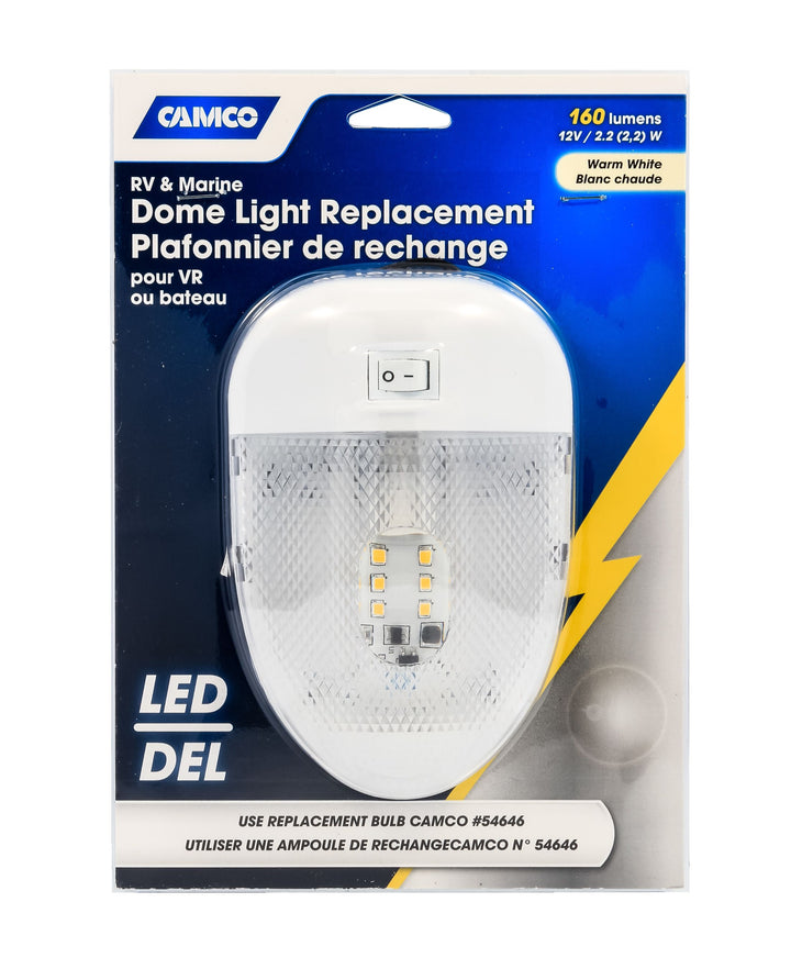 LED SGL DOME LT 160LM CSA - CAMCO