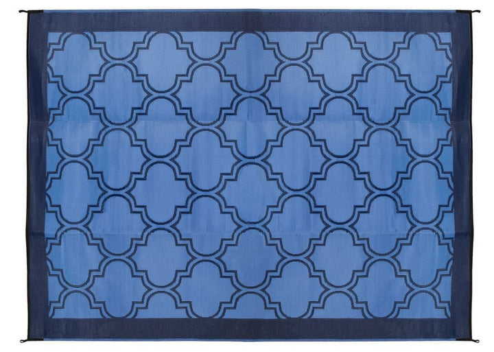 OUTDOOR MAT 6X9 LATTICE BLUE - CAMCO