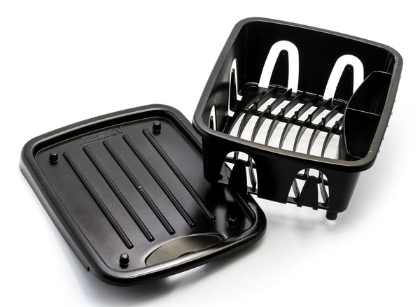 MINI DISH DRAINER & TRAY  BLK - CAMCO