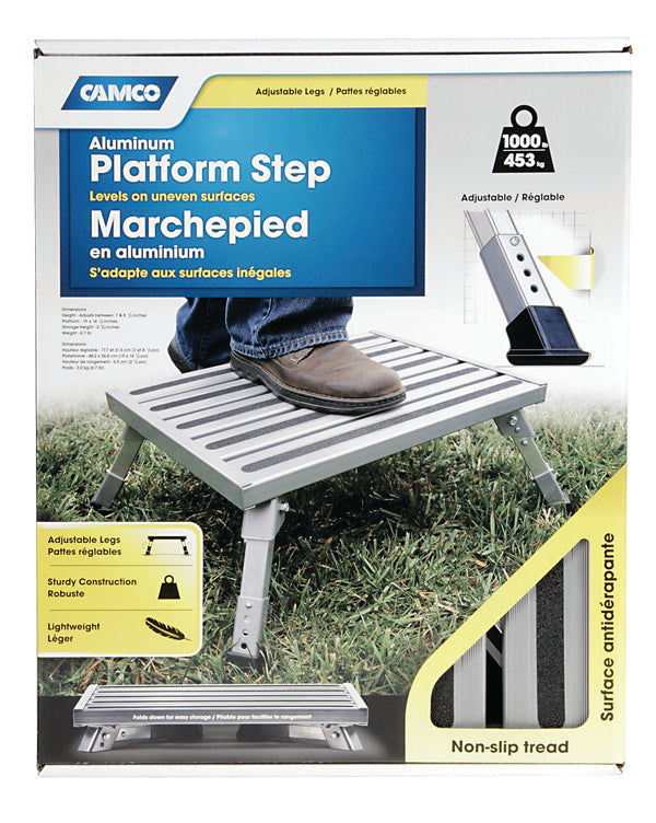 STEP STOOL  ALUM PLATFORM - CAMCO