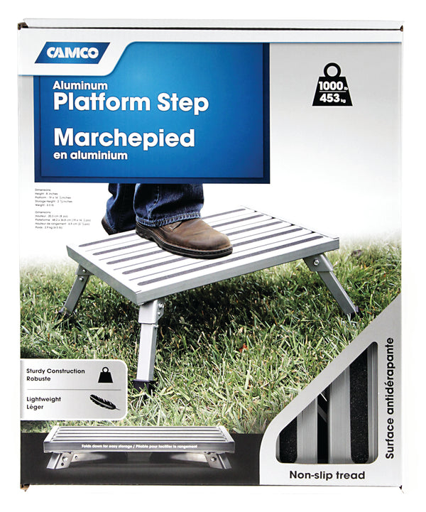 STEP STOOL ALUM PLATFORM - CAMCO