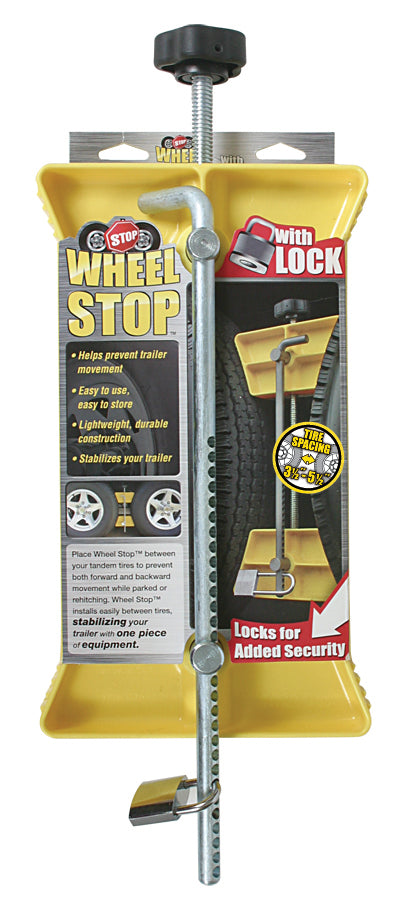 WHEEL STOP W/LOCK - CAMCO