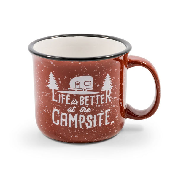 LIBATC- MUG  SPECKLED RED - CAMCO