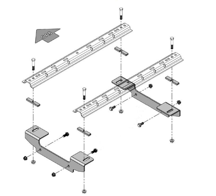 FRAME BRACKET KIT F/2020 CHEVY/GMC2 - DEMCO