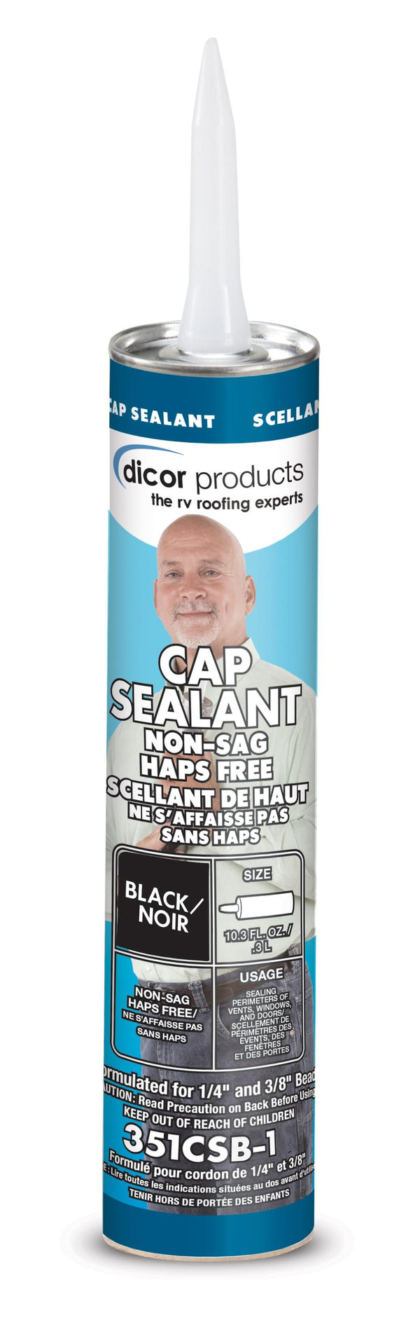 CAP SEALANT BLACK - DICOR CORP