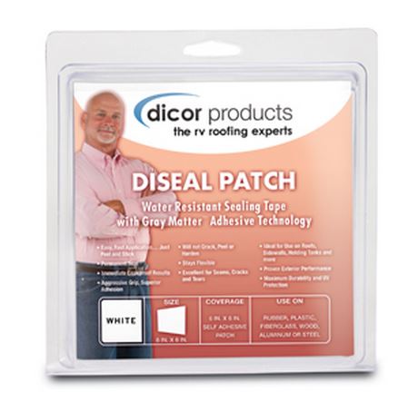 ROOF REP TAPE -WHT 4'X25' - DICOR CORP