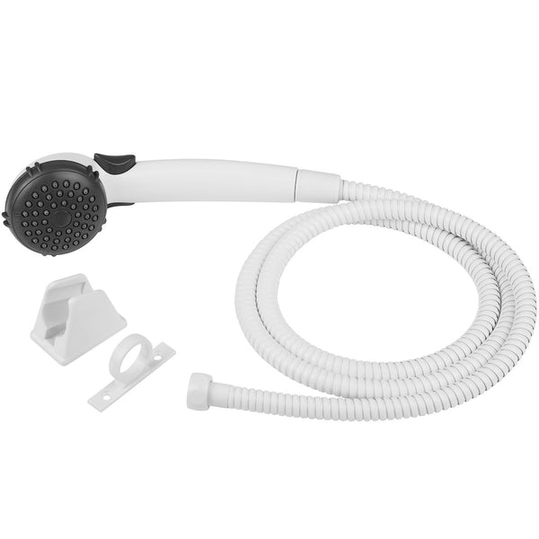 SNGL SHWR WND&HOSE WHITE - DURA FAUCET
