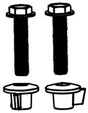 HARDWARE KIT SEAT MTG WHI - DOMETIC