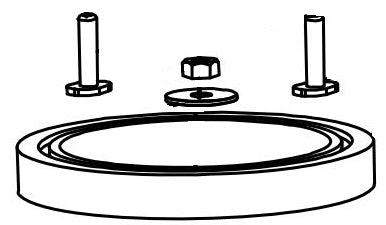 HARDWARE  MOUNTING WHITE - DOMETIC