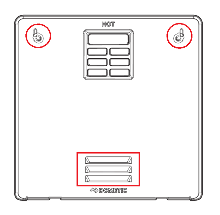 SVC WH 6G WIDE DL DOOR KIT BLK - DOMETIC