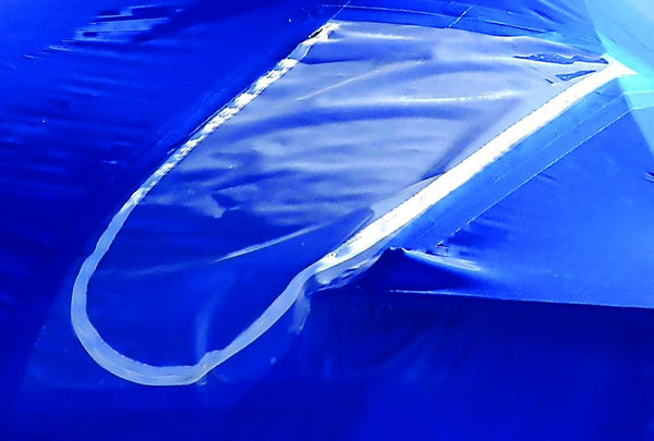 30' X 36' ZIPPER ACCESS DOOR BLUE - DR.SHRINK
