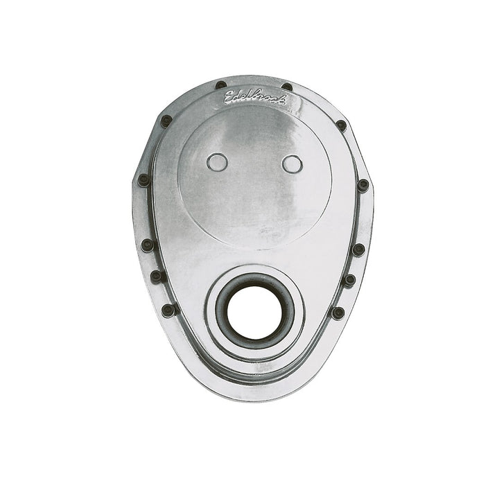 ELITE SM BLK FRONT COVER - EDELBROCK