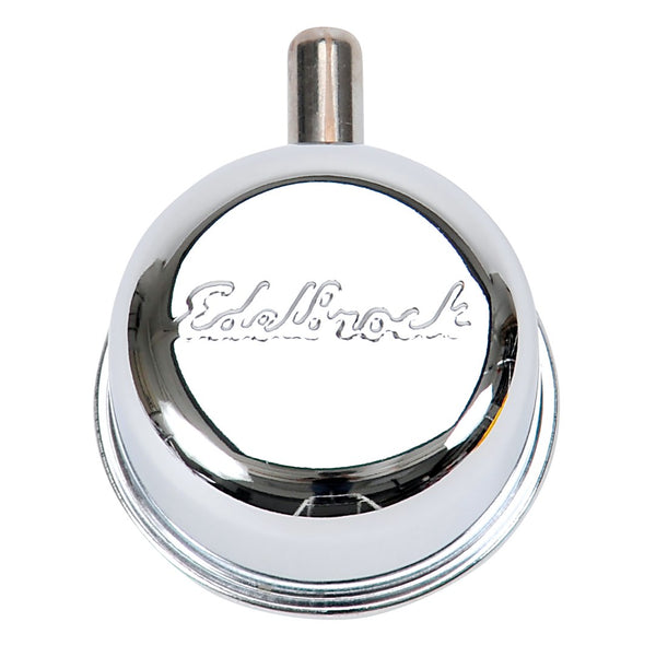 ROUND BREATHER W/NIPPLE - EDELBROCK