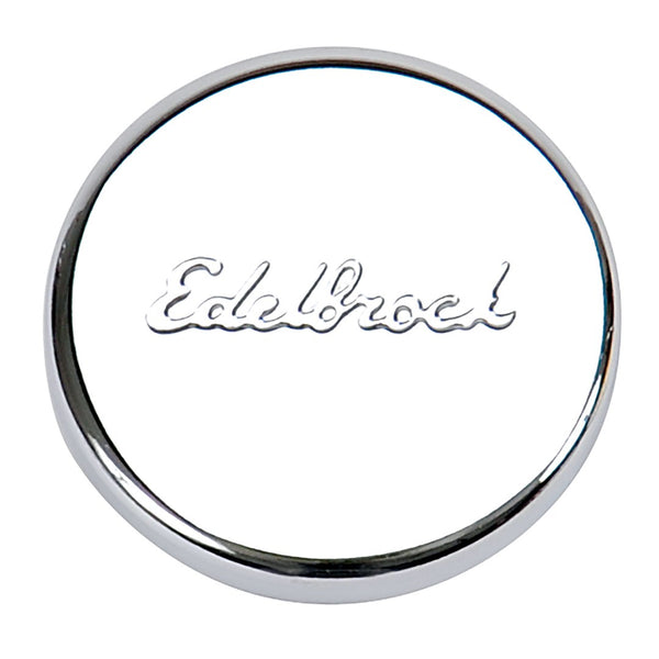 OIL FILL HOLE PLUG-CHROME - EDELBROCK