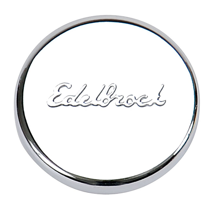 OIL FILL HOLE PLUG-CHROME - EDELBROCK