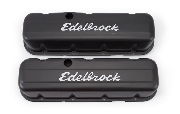 V/C TALL BBC BLACK - EDELBROCK