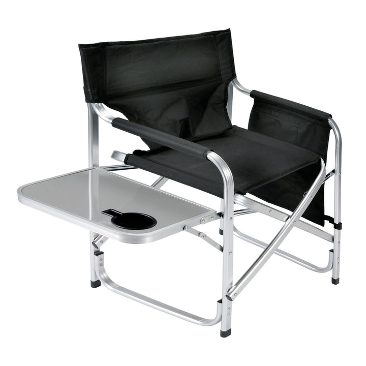 DIR CHAIR  BLACK W/TRAY/CH/BAG - FAULKNER