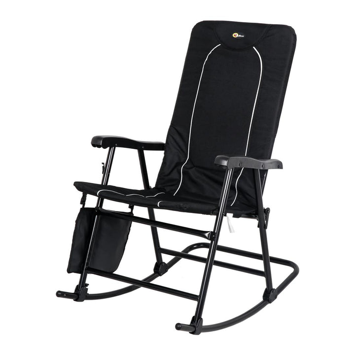 DAKOTA FLDG RKG CHAIR BLK/BLK - FAULKNER