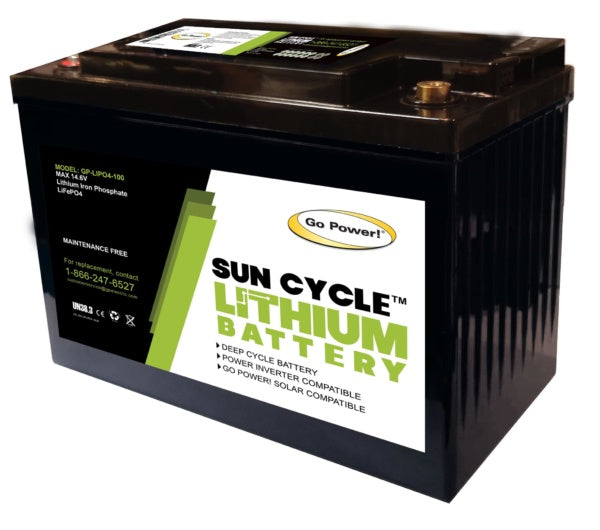 100 AMP - SOLAR BATTERY 12V - GO POWER