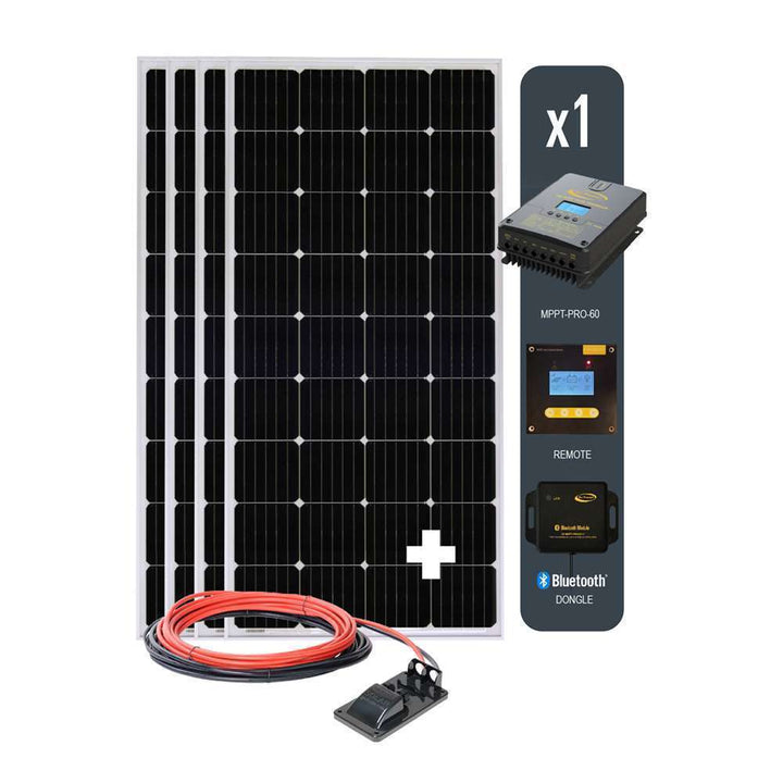 SOLAR-AE-4: 800 WATT SOLAR KIT WITH - GO POWER