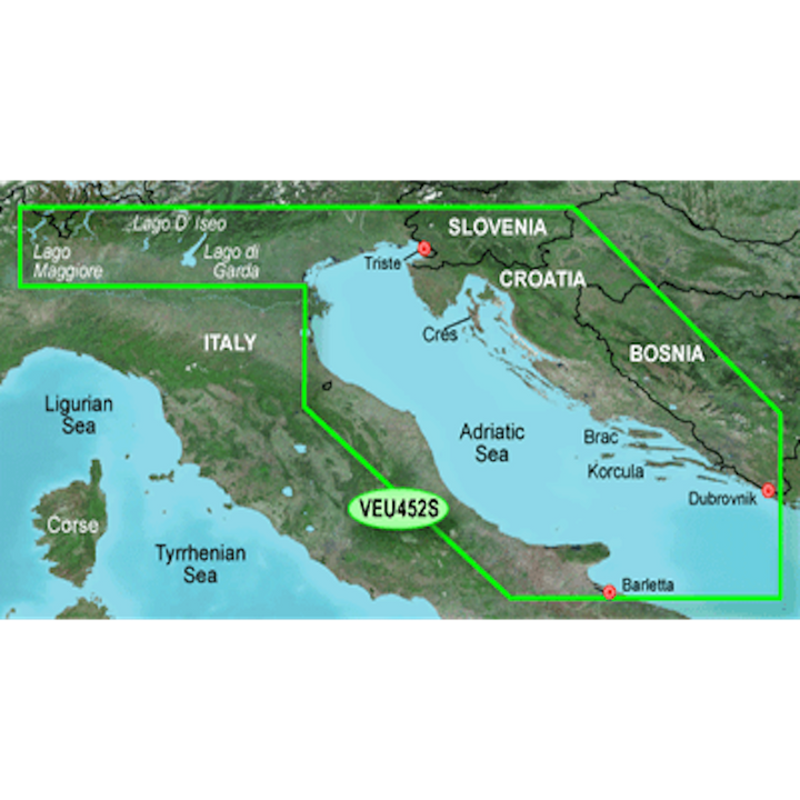 G3V VEU452S - ADRIATIC SEA NORTH CO - GARMIN CARTO