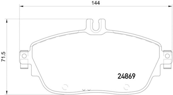 DISC BRAKE PAD - HELLA